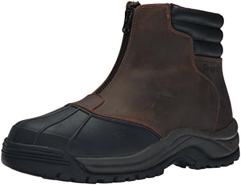 PropÃƒ©t mens Blizzard Mid Zip-m hiking boots, Brown/Black, 10 3X-Wide US
