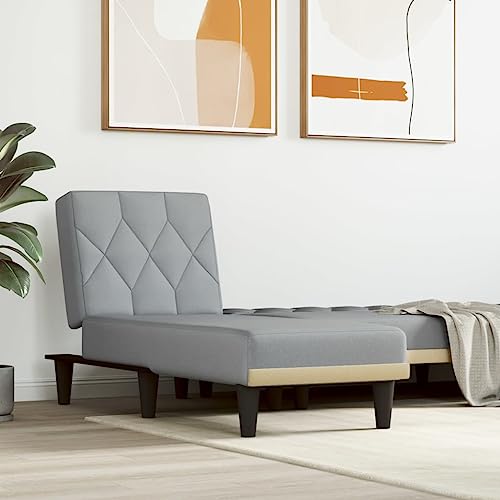 Vetnasa Sofá diván de Tela Gris Claro Mobiliario, Sillas, Divanes Gris 14,95 KG