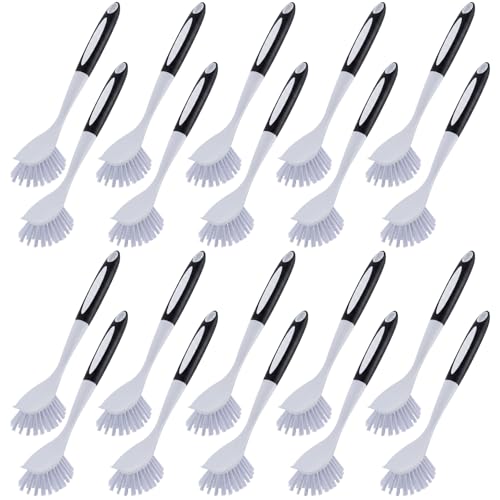 Image of Hsei 20 Pcs Kitchen Scrub Dish Brush Bulk, Black