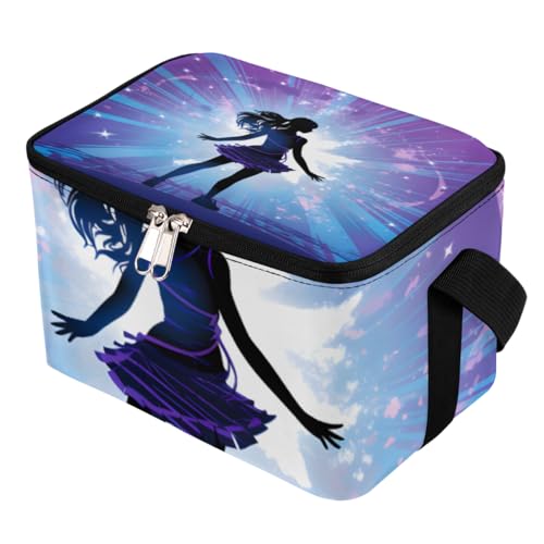 Lunch Bags for Women Men 9 Cans,Dancing Women Hot & Cold Food Delivery Bag Insulated Grocery Bag Insulated Lunch Box Cooler Bag for Office Work Picnic Beach