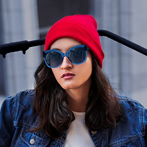 Sunglasses For Women Polarized Oversized Butterfly Eco-Friendly Plastic Frame UV Protection2