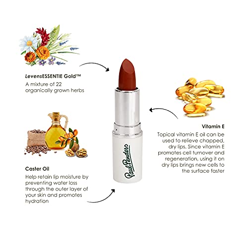 Image of Paul Penders Hand Made Natural Cream Lipstick For A Natural Look | Moisture Rich Colour - Mulberry 4g | Vegan & Cruelty Free