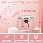 Waxing Kit -Digital Wax Warmer Machine for Hair Removal with 4 Packs of Hard Wax Beads & Silicone Pot for Full Body, Legs, Face, Eyebrows, Bikini, Brazilian at Home Waxing Kit for Women Men - Image 3