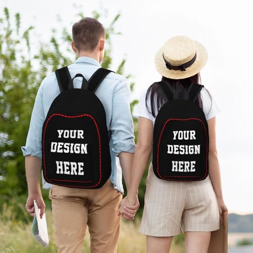 Custom Backpack for Women Men Customize Casual Travel Backpack, Personalized Backpacks Design With Text Photo Logo 6