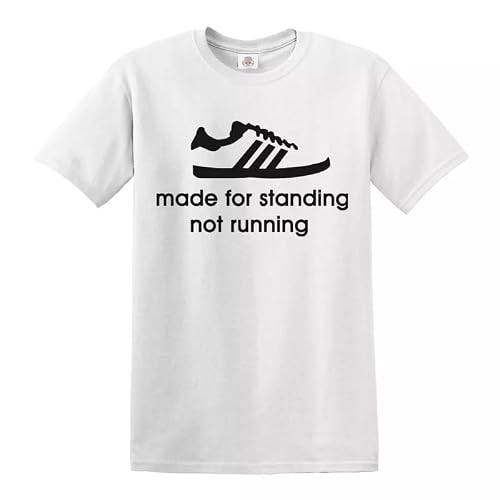 Image of Trend Gear Made for Standing Not Running Mens Funny T-Shirt Sport Football Top Tee - White - 4XL