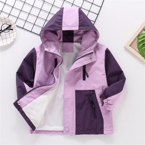 Waterproof Kids Rain Jackets With Hood,Lightweight Toddler Raincoat For Boys Girls，Kids Clothes Windbreaker Jacket 3-14Y4