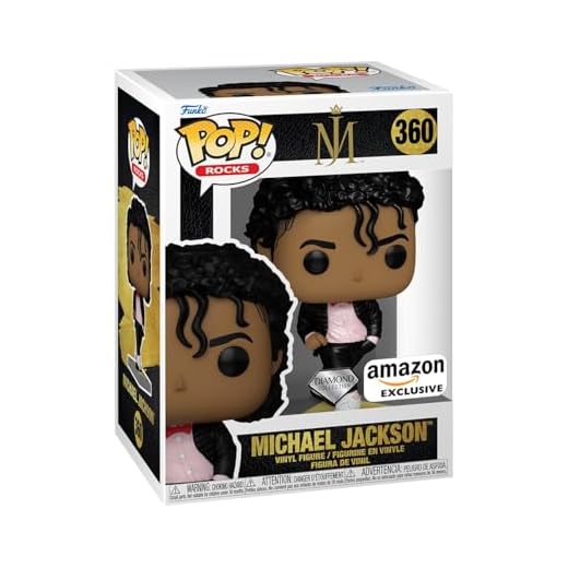 Funko POP! Rocks: Michael Jackson - (Billie Jean) - Brillo De Diamante - Exclusivo De Amazon - Figuras Miniaturas Coleccionables Para Exhibición - Idea De Regalo - Mercancía Oficial - Fans De Music