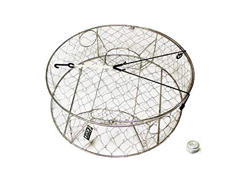 KUFA Stainless Steel Wire Crab Trap with One Pound Sacrificial Anode Zinc CT100+ZIN1