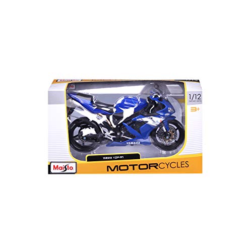 Image of Bauer Spielwaren 3+ Years Maisto Yamaha 1 /12 Miniature Bike,Blue
