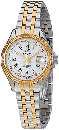 Enicar Prestige Automatic Crystal White Dial Ladies Watch 778/50/329GS