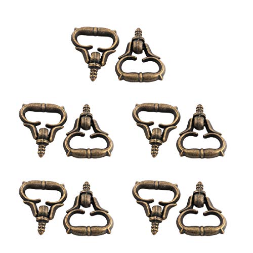 Uxcell Metal Home Dresser Door Jewelry Box Drawer Pull Handle Ring Knob 3Mm Male Thread 10Pcs #TOP4