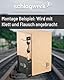Schlagwerk HECK75 Heck Stick - Cajon Erweiterung - Add-on für Drumbox ähnlich HiHat - passt für jede Sitztrommel - Schellen Zubehör für Kistentrommel - Mach Deine Cajon zum ultra-kompaktem Drumset!