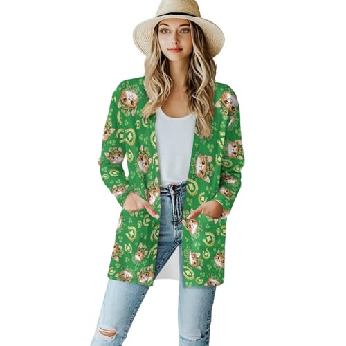 Image of Cardigan for Women Long Sweater Open Front Sweaters Fashion Lightweight Cardigans with Pockets