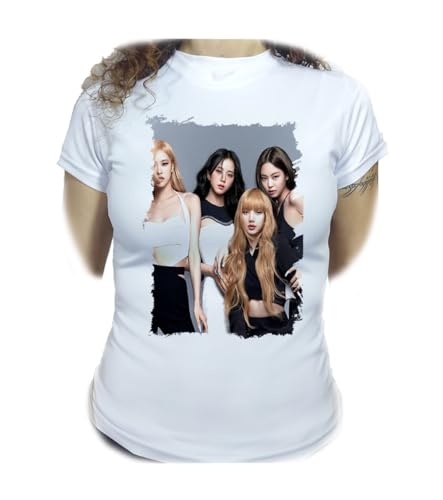 Camiseta Mujer A3 Cantantes KPOP Blackpink How You Like That Pink Venom Woman Tshirt