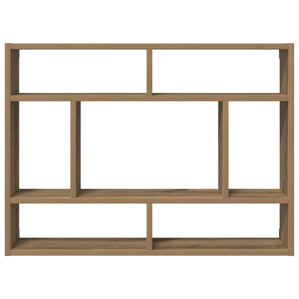 vidaXL Wandregal Artisan-Eiche 75x16x55 cm Holzwerkstoff