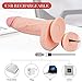Vibrating Dildo 7.5 Inch with 20 Intense Vibration Modes for Vagina Anal Prostate Play, PALOQUETH Realistic Dildo Vibrator Adult Sex Toy for Women Men, Wireless Remote Control,Strong Suction Cup