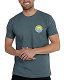 INTO THE AM Wavy T-Shirt - Cool Space Design Tees for Men (Light Blue, Small)