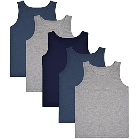 Boys TEW 5 Pack Vests - 6/7 YRS - Multi Cover