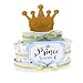 Torta Pannolini Prima Infanzia Corona da Principe Bimbo, Idea Regalo Originale Nascita Neonato (Torta da 15 Pannolini)