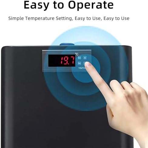 Industrial Water Chiller 270W/600W/1200W for Ice Bath & Plant Cultivation, 42 Gal Capacity for Jellyfish & Aquatic Use, Efficient Cooling System, 500L Performance