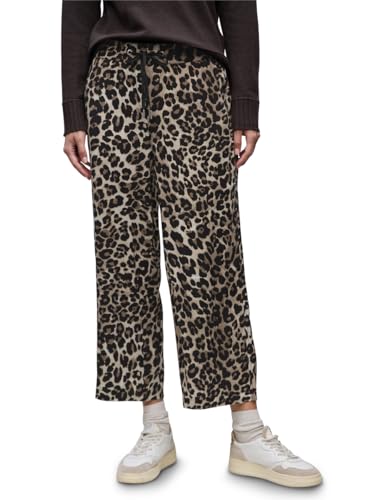 Street One Style LTD QR Emee Print HW Wide Leg Black 44