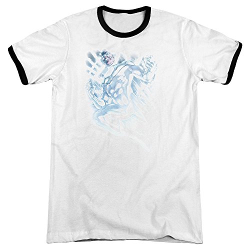 Green Lantern White Lantern Sinestro Unisex Adult Ringer T Shirt for Men and Women, 2X-Large