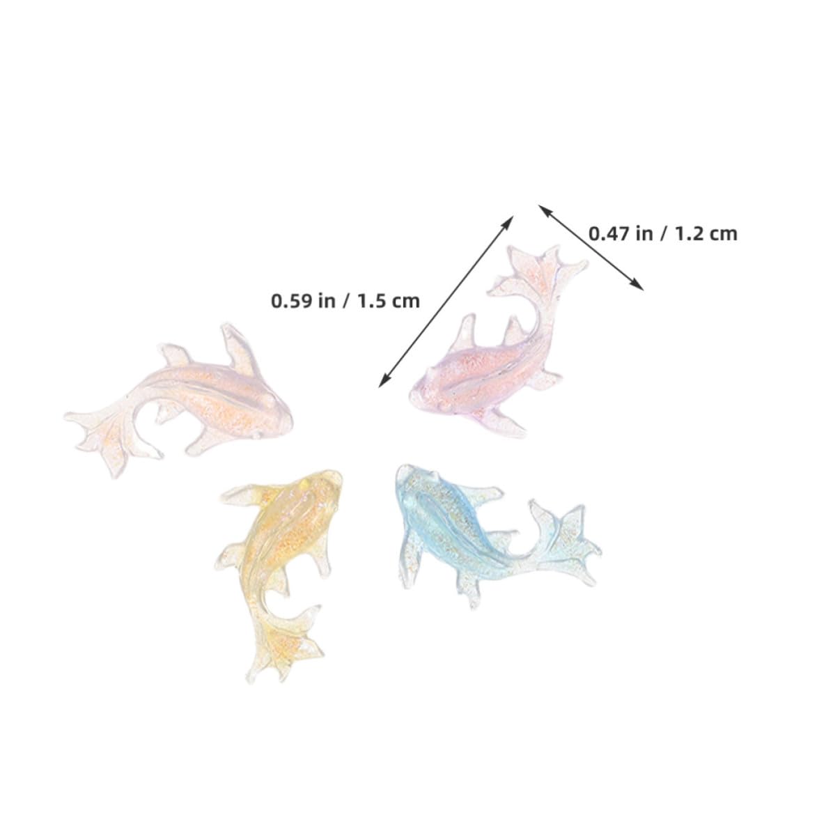 200pcs Mini Resin Dolphin Charms for Nail Art and Micro Landscaping, Lightweight Ocean-themed Marine Animal Figurines, Easy DIY Accessory Secure Placement, Wear Random Color