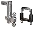 Trimax TRZ12ALHD THC250 Aluminum 12-Inch HD Adjustable Pin Clip Drop Hitch and 2.5-Inch Hitch Anti-Rattle Clamp