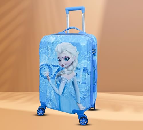 Image of ADSON Abs Kids Trolley 360 Rotating Luggage 360 Degree Wheels Non-Breakable 20 Inch Kids Hardsided Suitcase with 4 Wheels, 360 Degree Wheel Travel Trolley Bag (Design 6)