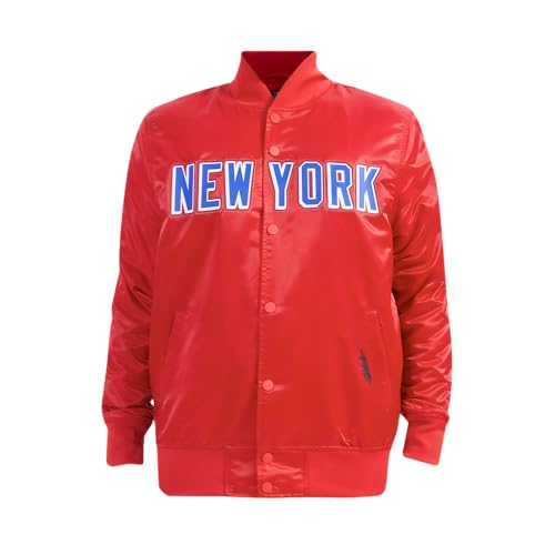 Chaqueta de satén NHL Pro Standard: estilo urbano clásico para hombre en rojo