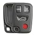 KeylessOption Keyless Entry Remote Case Shell Button Pad Outer Cover For HYQ1512J