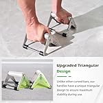Push Up Stand, Pushup Handles for Strength Training, Heavy-duty Stainless Steel Push Up Bars Gym Exercise Equipment, Hold Up to 500lbs, 1 Pair - Image 3