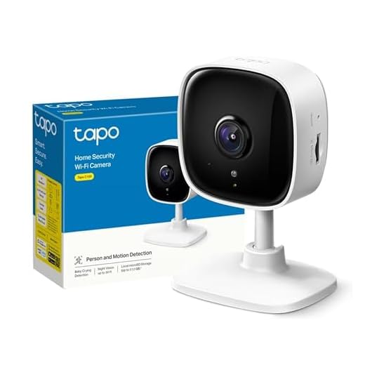 TP-Link TAPO C100 - Cámara Vigilancia WiFi Interior, para Vigilar Bebés y Mascotas, Visión Nocturna, Detección de Movimiento, Audio Bidireccional, Almacenamiento SD, Compatible con Alexa, Color Blanco