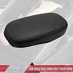 MUXEE Armrest Cover，for kia Soul 2014 2015 2016 2017 2018 2019, Microfiber Leather，Scratch Leather Middle Console Cushion Protector Pad -Black Stitches - Image 2