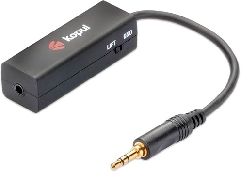 GLI-35 3.5mm Ground Loop Isolator Eliminates Hum and Noise with Inline Audio Filter for Computer, TV, Smartphone, Headphones, Car Amplifier, and Stereo Systems