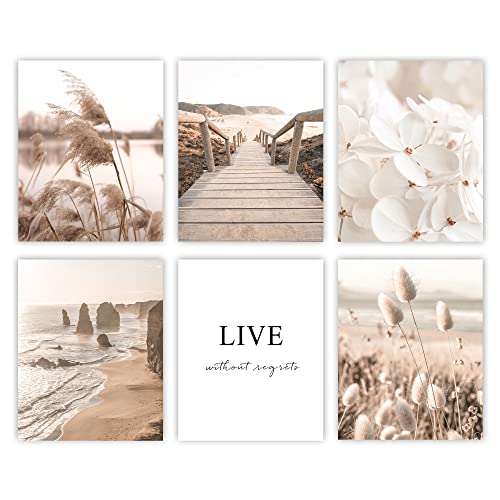 Canssape Set Of 6 Nature Wall Art Prints Home Decor For Living Room Landscape Picture Prints For Wall Decor Travel Posters Botanical Wall Poster (8X10In)(Unframed) #TOP1