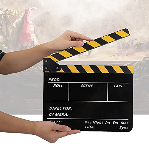 Shanrya Clapperboard, amplamente aplicável, impermeável, durável, corte diretor, adereço para cospla