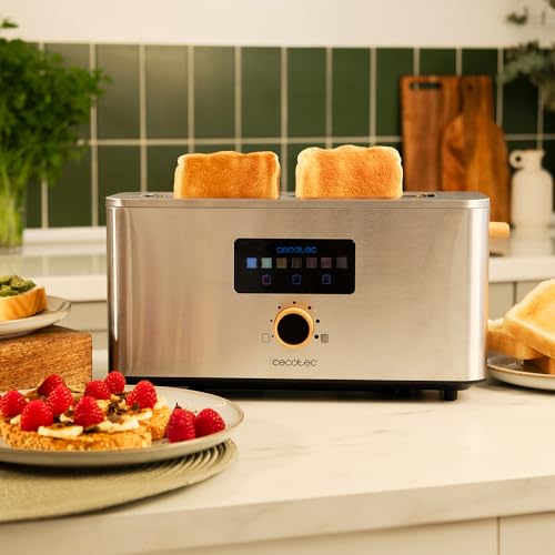 Grille-Pain Vertical Cecotec Touch&Toast Extra – 1000 W, Fente Longue 3,5 cm - vue 9