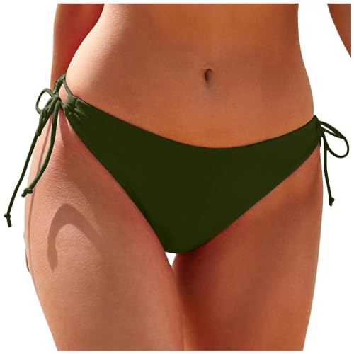 Braguitas De Bikini 2025 CóModas Y Suaves Bikinis Antifugas Ropa Interior Pantalones Cortos Mujer Curvados con CordóN Ajustable Surf BañAdor Beachwear para BañO A Prueba Fuga