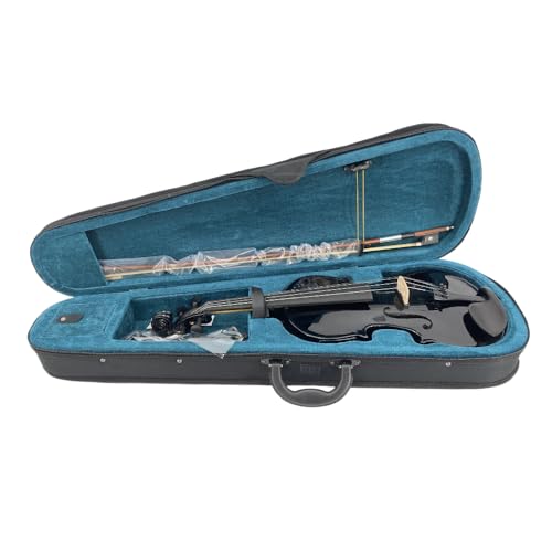 Image of Yinfente Acoustic Violin Electric Violin 4 /4 Full Size Violin 4 String Maple Spruce For Student,Violin For Beginners violin Case,Brazilwood Bow,Cable,Cleaning Cloth,Rosin,Bridge