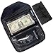 Sparkle Nook Money Wallet Organizer - 6 Zippered Pouch Multipack, Cash Envelopes for Budgeting and Savings (Black)