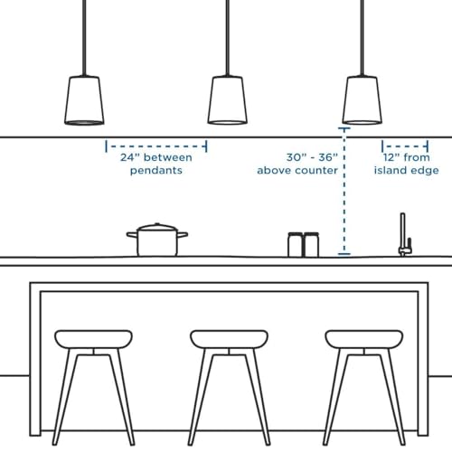 Progress Lighting P500109-134 Glimmer Four-Light Pendant, Grey by Progress Lighting - Used condition - Image 4