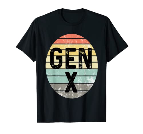 Divertido diseño retro Gen X Humor Generation X Camiseta