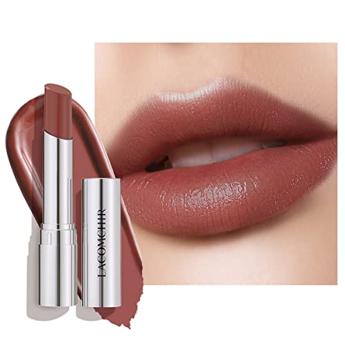 Lacomchir Moisturizing Shine Lipstick Creamy Finish Hydrating High Pigment Lip Makeup With Rose Oil Cruelty Free Oil Free Gluten Free -02 #TOP5