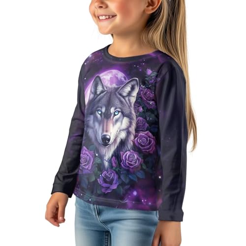 Image of Uourmeti Girls Graphic Tees Long Sleeve T Shirts for Teens Casual Tshirts Junior Sportswear Fall Tops