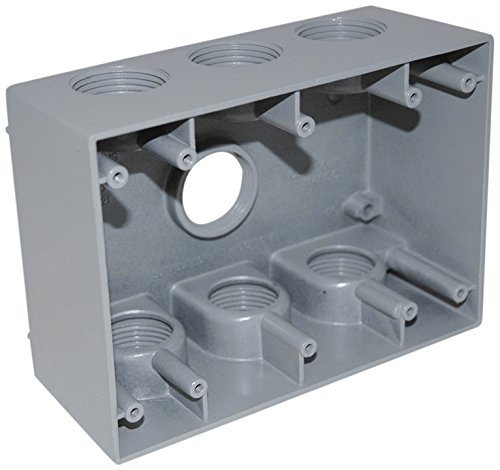 Wp1 Box Topaz Electric WB3750 7 Hole Triple Gang WP Box, Grey : Amazon.in