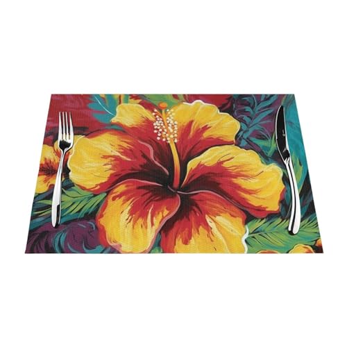 Sets de table en PVC lavables antidérapants pour fête maison - 7