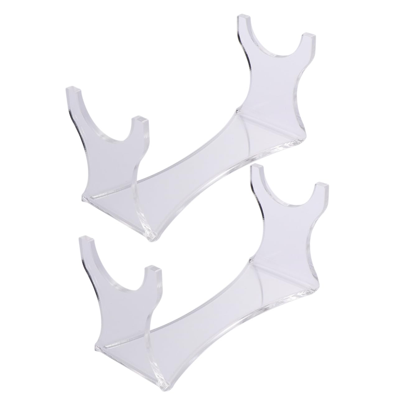 Gogogmee 2pcs Acrylic Sword Display Stand Organizer Transparent Holder for Home Retail Craft Show Elegant Storage for Collectible Durable Design with Workmanship