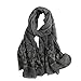 XKUN Foulard Écharpe Teint Tôle Douce Châle Molle Foulard Viscose Broche De Charrant Enveloppant Châles