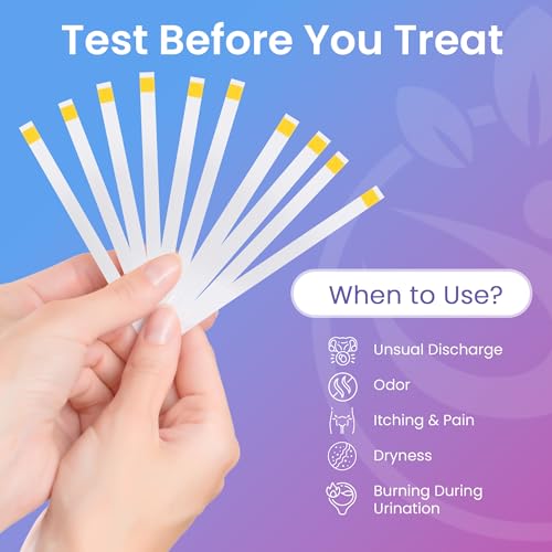 pelvana vaginal ph test strips for women  50 strips at-home bv and yeast infection test kit vaginal ph tester to differentiate between conditions